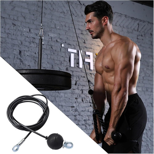 Lat Pull Down Bar Heavy Duty Cable Bar For Lat Pulldown, Steel Wire Rope, Home Gym Training, Accessories 1