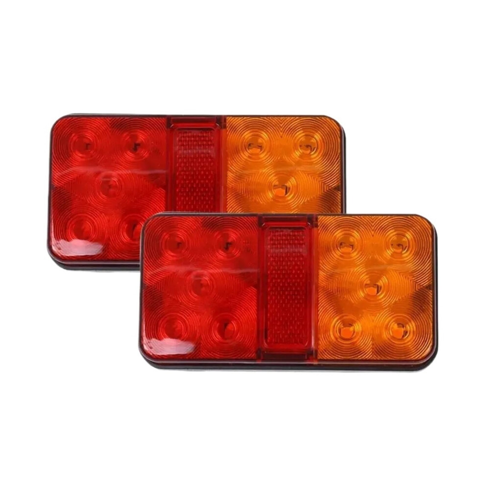 Rear Tail Indicator 2Pack 12V80v 10Led Tail For Car Truck Trailer Turn Signal Stop Lamp Rear Brake Light 9426802746884