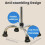 Adjustable Walking Cane with Extra Stable 4Tube Base and Ergonomic Handle for Elderly 3