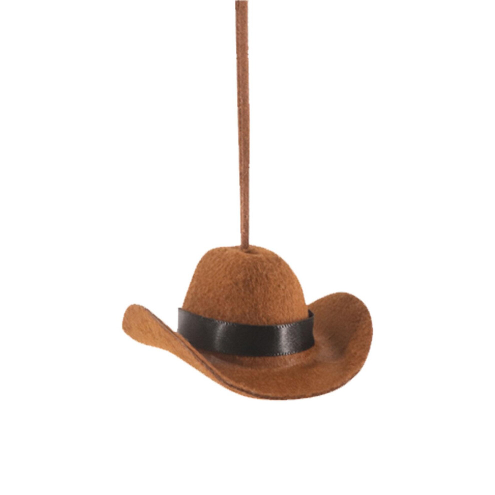 Car Rearview Hat Pendant Cowboy Hat For Truck And Caravan Automotive Decoration Unisex Road Trip Accessory 9426802747218