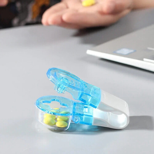 Distributeur de tablettes portable, 8 compartiments, 3,8x8x5cm 2