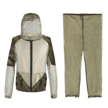 Fly Suit for Adults Mesh Suit Jacket and Trousers, Foldable Outdoor Protection, Adjustable Fit, Size L/XL