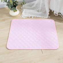 Reusable Dog Pee Pad Blanket Absorbent Washable Puppy Training Pad Pink 60x45cm Car Seat Cover Compatible Urine Mat