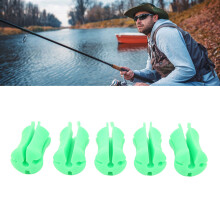 5 pezzi palla di fissaggio in silicone per canna da pesca | Legatura a raggio riutilizzabile Verde