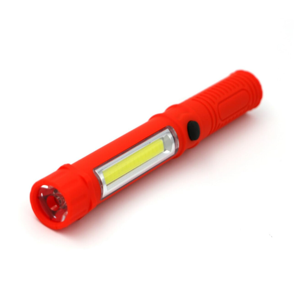Cob Led Work Light Mini Pen Flashlight With Magnetic Base Red Multifunctional Inspection Torch For Maintenance 9426802748000