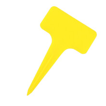 20PCS T-Shape Garden Labels Plant Tags, Yellow, 6x3x10cm