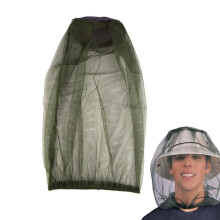 Head Net Face Neck Netting Hood OneSize Polyester Mesh for Beekeeping, Hiking, Fishing, Gardening