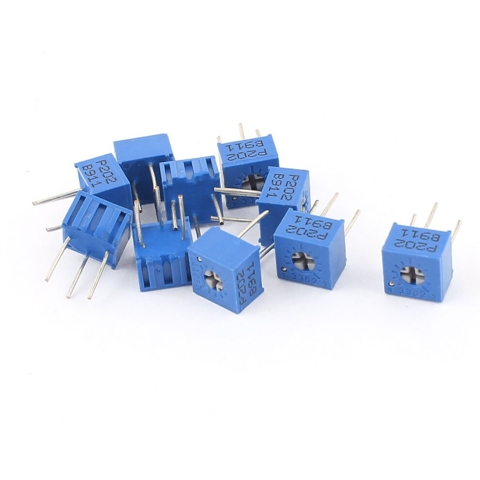 3362P202 Potentiometer 2K Ohm Adjustable Trimmer Variable Resistor For Circuit Control 10Pcs 9382693521057