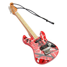 Miniatura di chitarra elettrica dai colori vivaci - decorazioni in legno Tipo 09