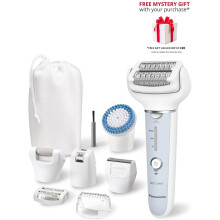 Panasonic ES-EY90-A511 Wet & Dry Epilator Double Disc with 60 Tweezers - Free Gift RRP 20!