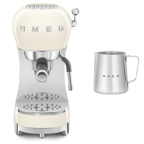 Smeg (Pale Blue) Smeg ECF02 Espresso Machine + CMMJ01 Milk Frothing Jug Bundle 2