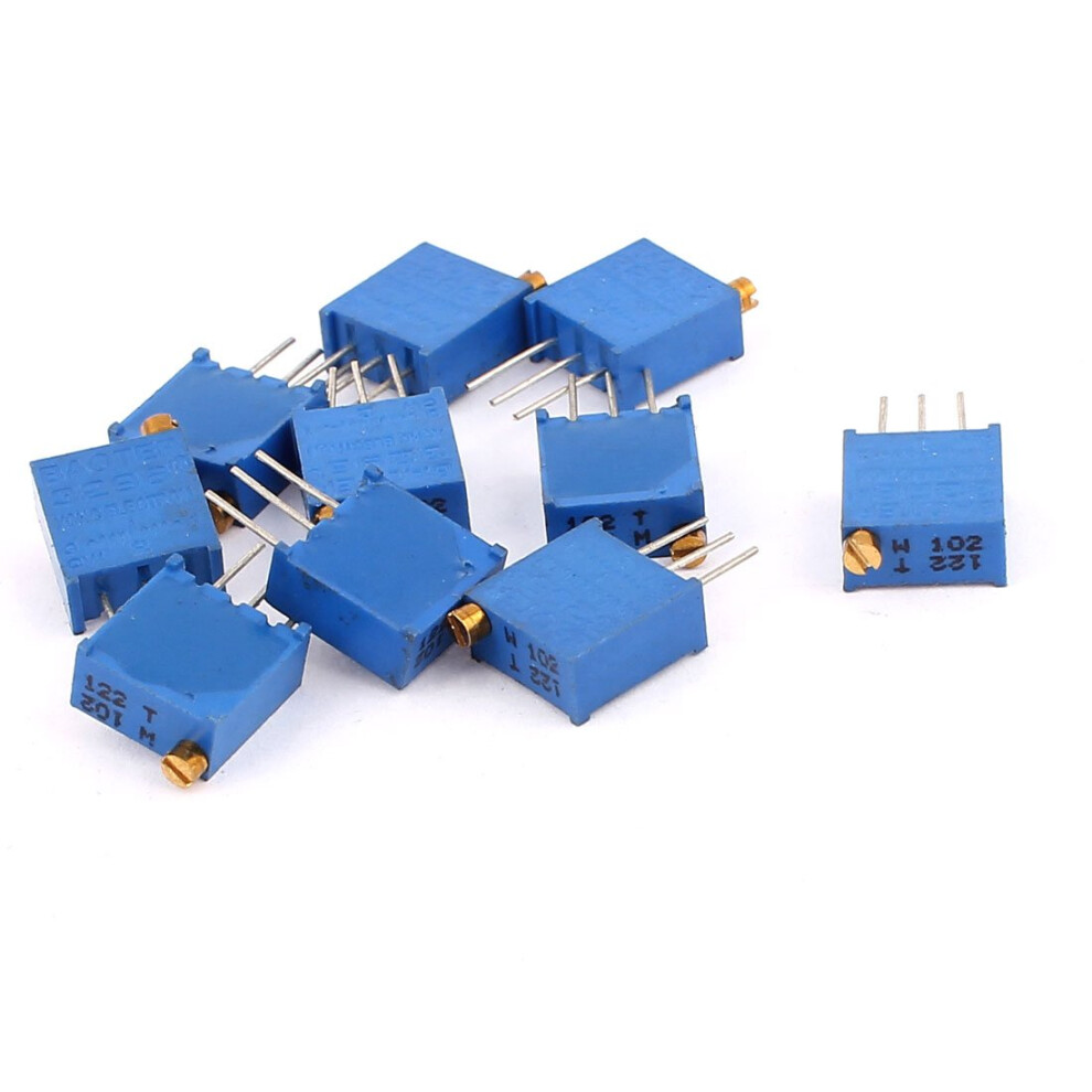 Fixed Resistors 10 Pcs 3296W 1K Ohm Multiturn Potentiometer Resistors Variable Resistor 9347817280418