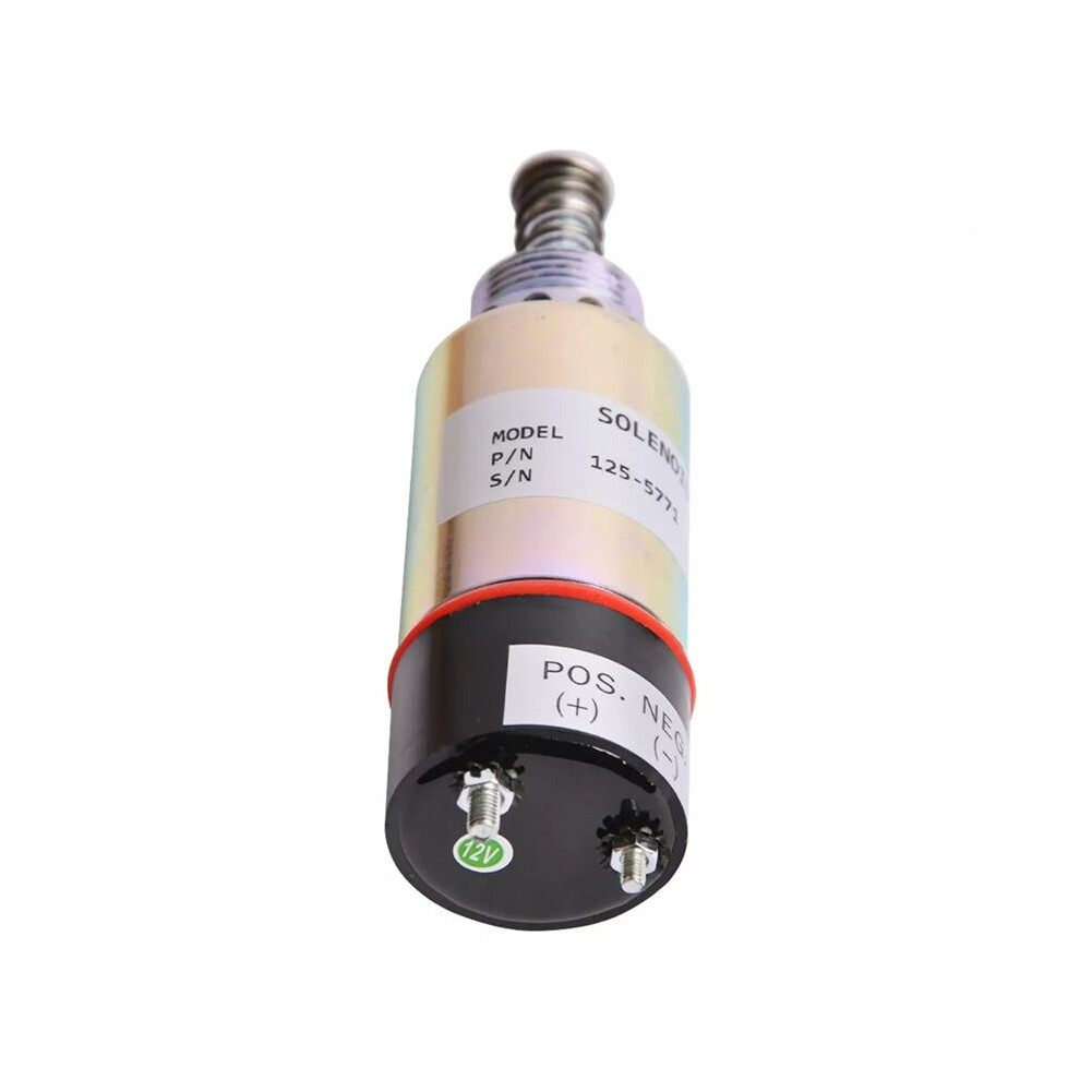 12V Fuel Shutoff Solenoid 125-5771 For Cat 3114 3116 3126 Engine 6031041023622
