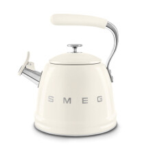 (Cream) Smeg WKF01 Retro Stovetop Whistling Kettle