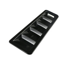 Lufteinlassschaufel für Motorhaube, Kühlblech für Entlüftungsschlitze, Lufteinlassblech für Motorhaube, ABS, 17 X 5 Zoll, Leuchtendes Schwarz