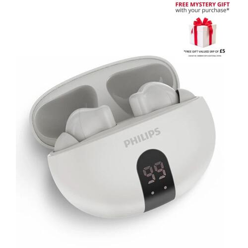 Philips Auriculares Inalámbricos con Estuche de Carga Philips TAT2520WT/00 Blanco