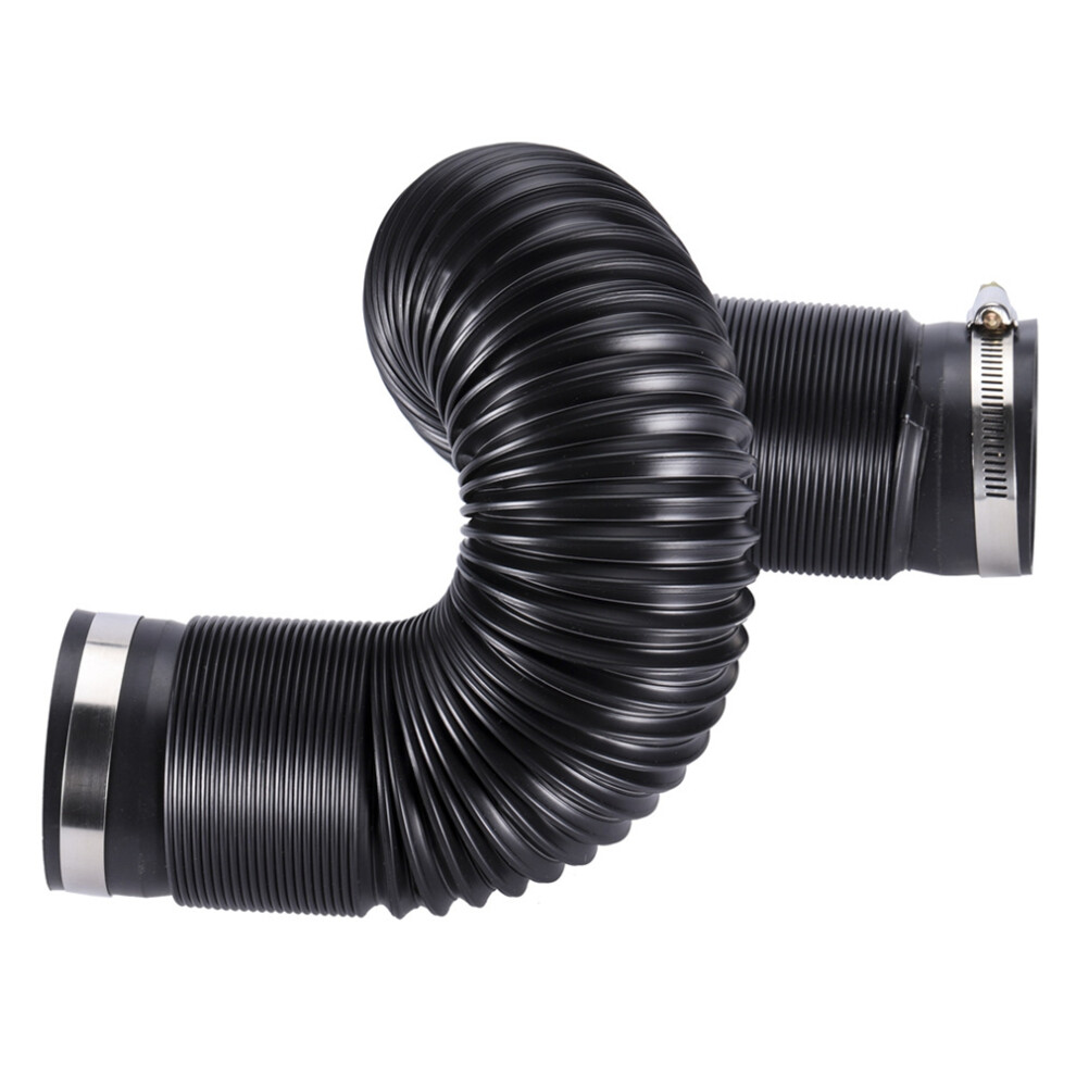 Universal Flexible Car Engine Cold Air Intake Hose Inlet Ducting Feed Tube Pipe With Connector Light 6033626674274