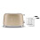 Smeg (Matte White) Smeg TSF01 Matte 2 Slice Toaster + TSSR01 2-Sandwich Racks Bundle 3