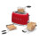 Smeg (Matte White) Smeg TSF01 Matte 2 Slice Toaster + TSSR01 2-Sandwich Racks Bundle 6