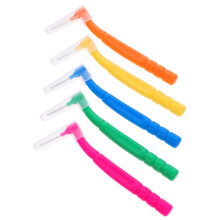 50pcs Interdental Brushes for Oral Hygiene Deep Gap Cleaning Soft Tooth Cleaning Brushes with Case