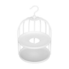 Gancio da appendere per termosigillo a cera con gabbia per uccelli in ferro nero 13x8cm