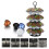 Iron Coffee Pod Carousel, 36 Count, 12.5x35cm, Rotatable Storage 6