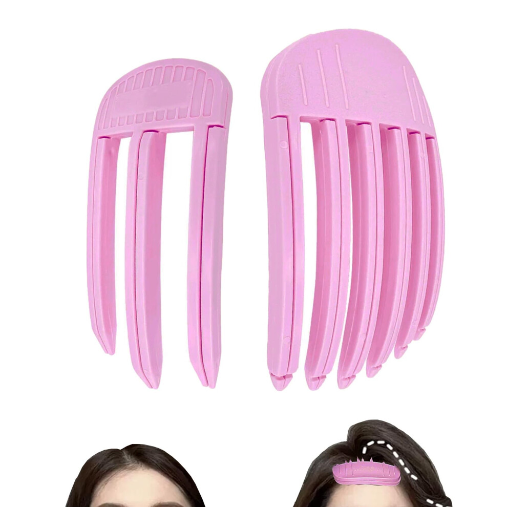 Purple Hair Root Lifter Clips For Instant Volume Boost, Heatless Fluffy Bangs Tool, 2Pcs