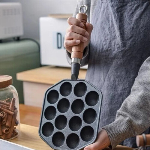 14Holes Non Stick Takoyaki Maker Octopus  Maker Octopus Baking Machine Home Cooking Baking Forms Mold Tray Kitchen,A 1