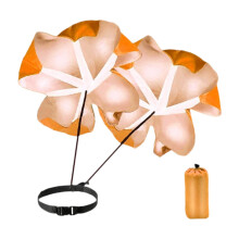 57 Inch Running Parachute For Training, Resistance Parachute, Kids And Adults, Football And Runner Agility, Orange