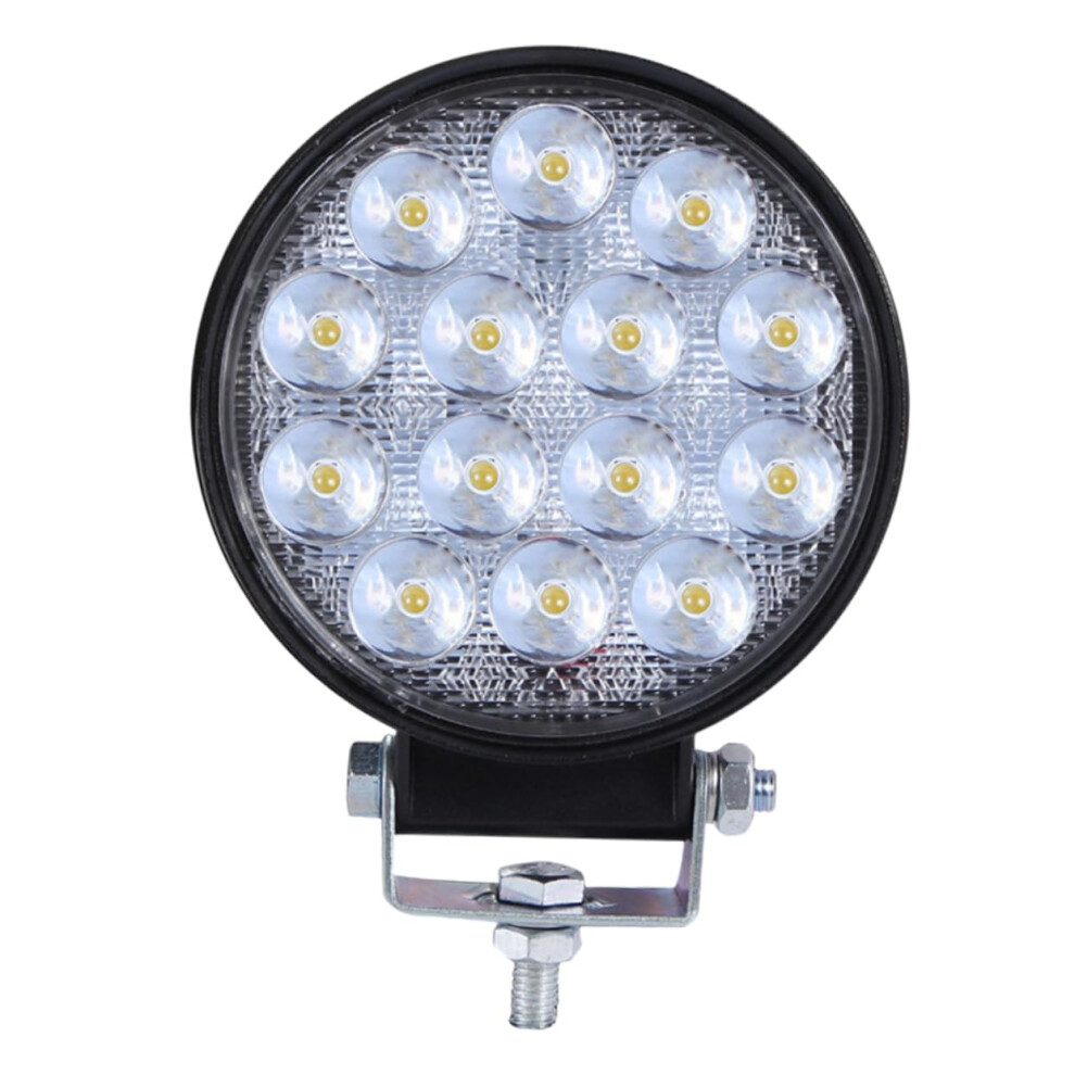 Led Projector Headlight For Car And Truck 42W Round Shape Spotlight Waterproof Offroad 9382693989086