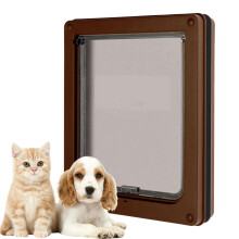 Cat Door Wall With Flap For Interior And Exterior Use, Kitten Puppy Gate Barrier Screen For Home Living Room Bedroom