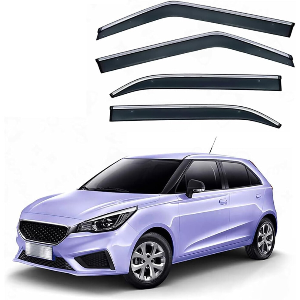 Vent Window Visors Waterproof Rain Guard Side Wind Deflectors For Mg3 Mk2 2011 9426802749625