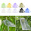 Sacs en maille de couverture de filet de fruits de 100-Blanc 5
