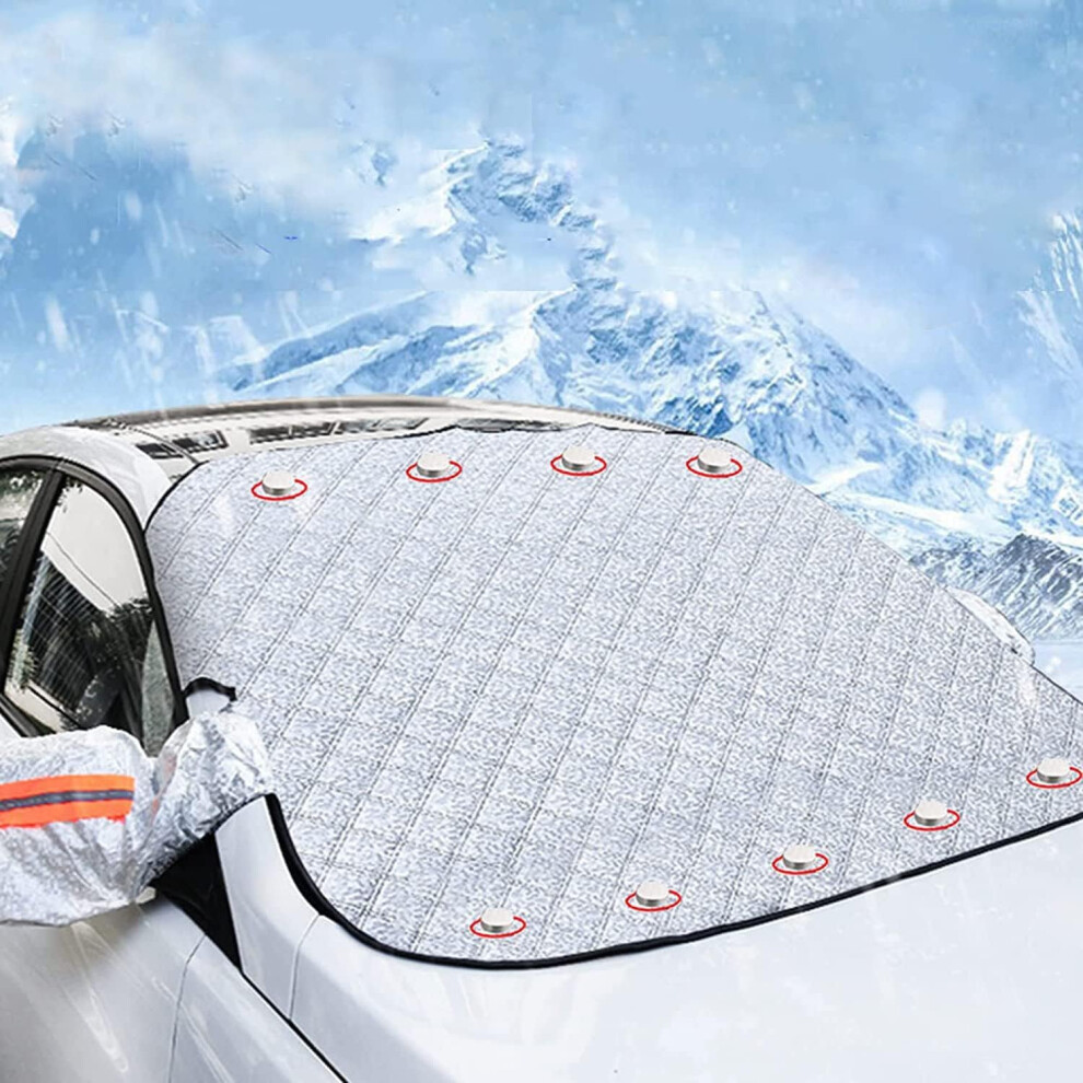 Car Winter Windscreen Cover Vauxhall Meriva Vivaro Zafira Corsa Vxr Compatible 148X116cm Ice Snow Frost Dust Protection 9382693989307