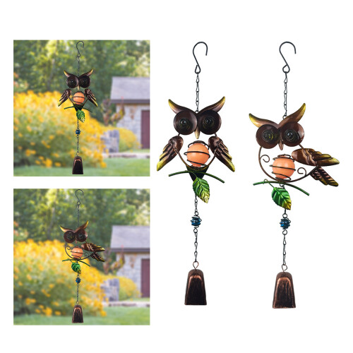 Animal Wind Chime Wall Sculpture Garden Tree Decors-style C 2