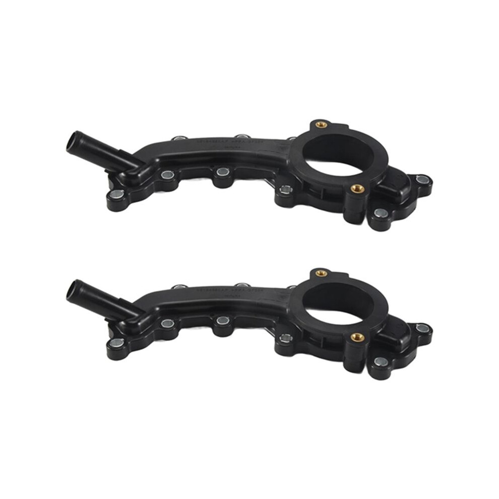 2Pcs 5184653Ad Thermostat Housing Water Outlet For 300 2014-2017 5184653Ae 5184653Af 5184653 Car Accessories Light 6131790698116