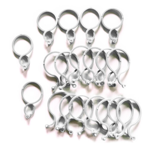 Clips pour plantes grimpantes, 50-trompette blanche 2