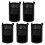 Ensemble de 5 conteneurs pour-Noir britannique 10 gallons 4 1