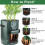 Ensemble de 5 conteneurs pour-Noir britannique 10 gallons 4 2