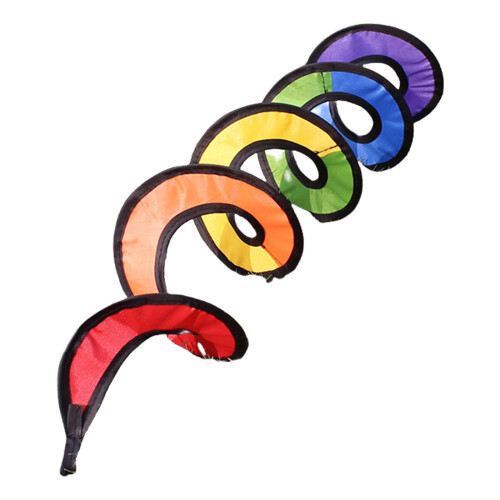 Twisters à vent suspendus arc-en-ciel Curlie pour un balcon-S