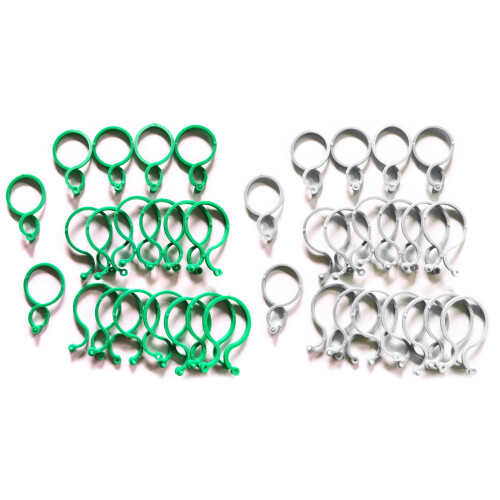 Clips de Support pour plantes, 50 pièces,-trompette verte 1 1