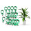 Clips de Support pour plantes, 50 pièces,-trompette verte 1 6