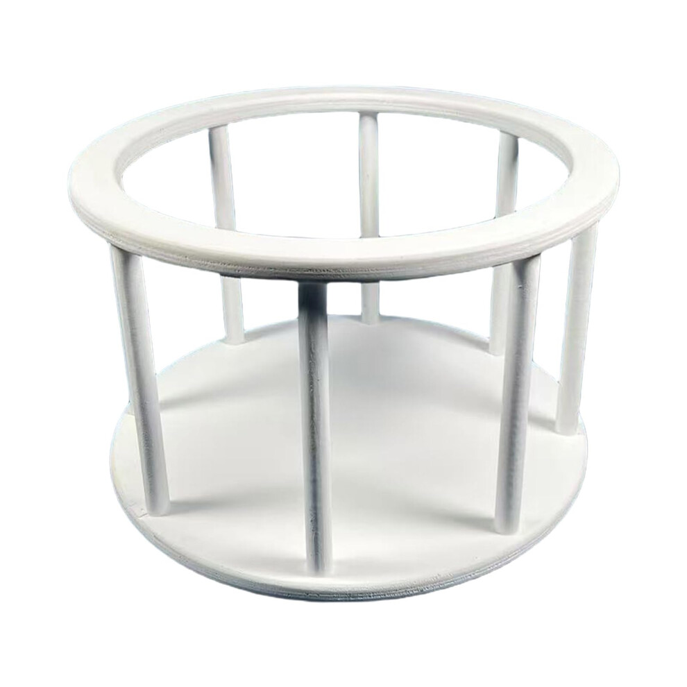 Infant Photo Props Round Basket Classical Finish Versatile Baby Photography Easy Assembly White 9426802745719
