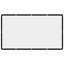 Pantalla de Proyector Pantalla de Cine 16:9 Pantalla de Proyector Portátil Plegable Lavable para Cine en Casa Película de 150 Pulgadas