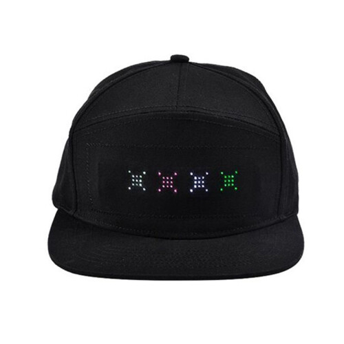 Schermo LED DIY con Schermo  Matrix Hat APP Controllata Display Segnali Cappellini Cappello da Baseball