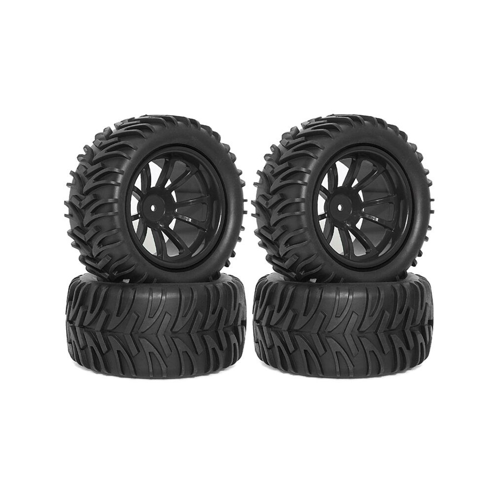 Rc Tires 1/10 Truck Tires And Wheels Remote Control Truck Tires Black 6033394131290