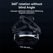 360 Drehbare Vakuumadsorptions-Magnethalterung Universelle Autonavigationsinstrumententisch-Telefonhalterung Schwarz