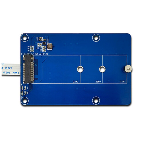 För Raspberry Pi 5 PCIE M.2 SSD Expansion Board Support M.2 NVMe Hard Drive Protocol för RPI 5