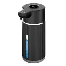 420ML Automatic Foaming Soap Dispenser 4 Gear Infrared Sensor USB Rechargeable Dispenser Wall Mounted IPX6 Black