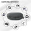 Comfortable  Strap for Meta Quest 3S VR Headset Elite Headband Storage Case Bag for Meta Quest 3S 5